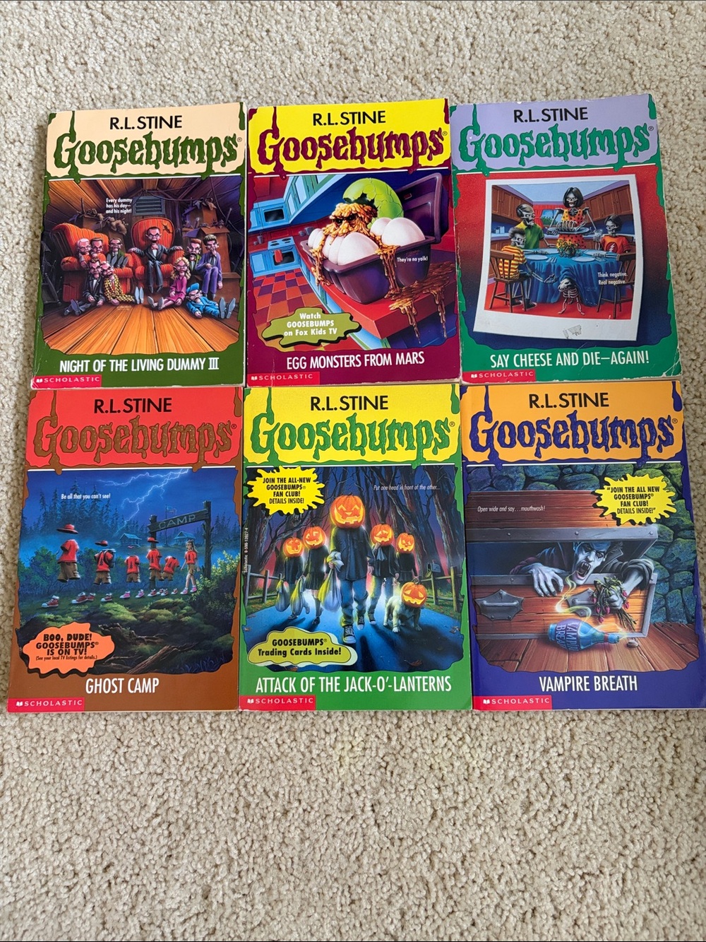 R.L. Stine Goosebumps Book Lot